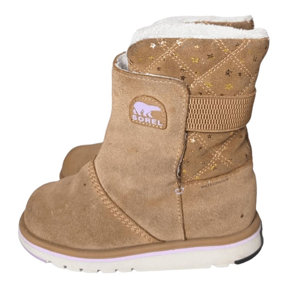 SOREL Rylee Foil Star Waterproof Boot Size 1 - Picture 2 of 7